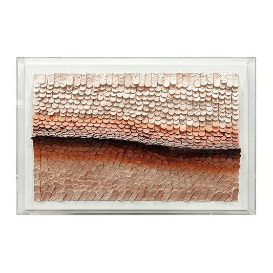 Luxury Dimensional Paper Roll Wall Decor - Textured 3D Artwork