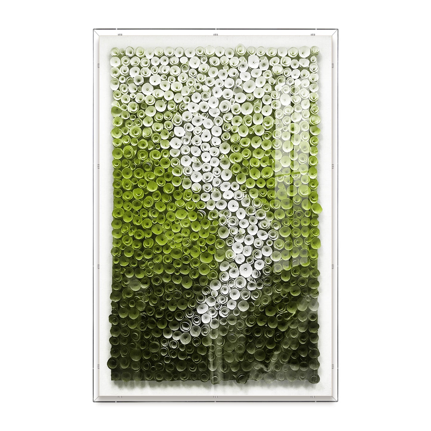 Amber Drift Paper Art Shadow Box