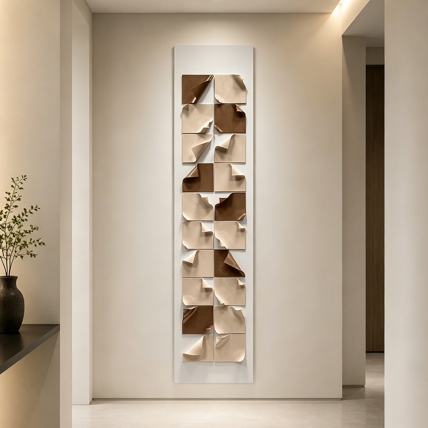 Ivory Fold Paper Shadow Box