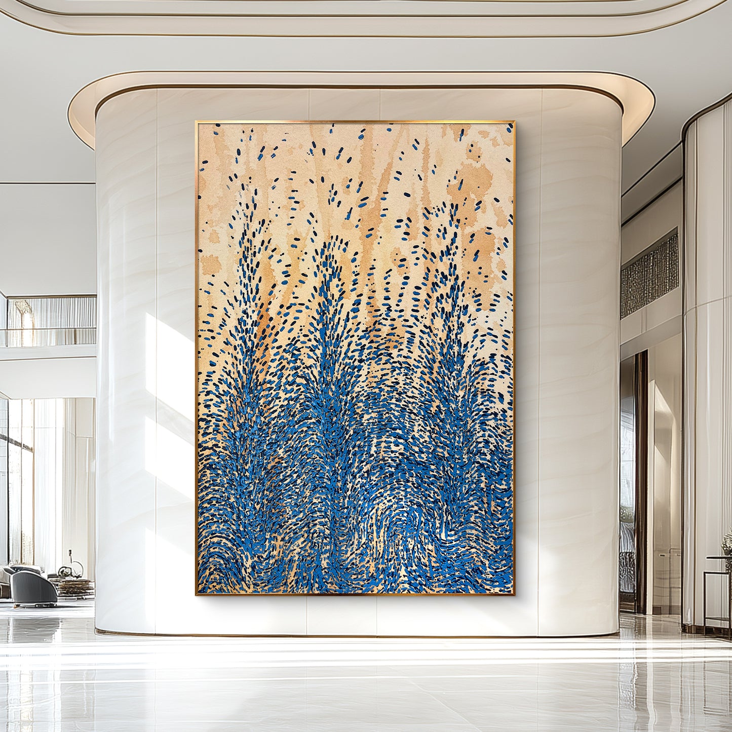 Textured Abstract Canvas Art Inspired by Natural Motion