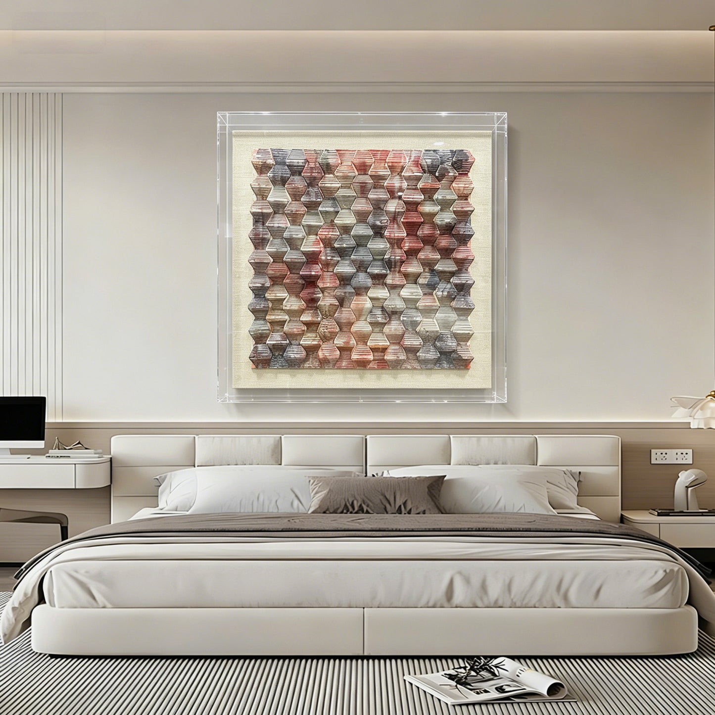 Handmade Cardstock uv molding Wall Art - Large Sculpture
