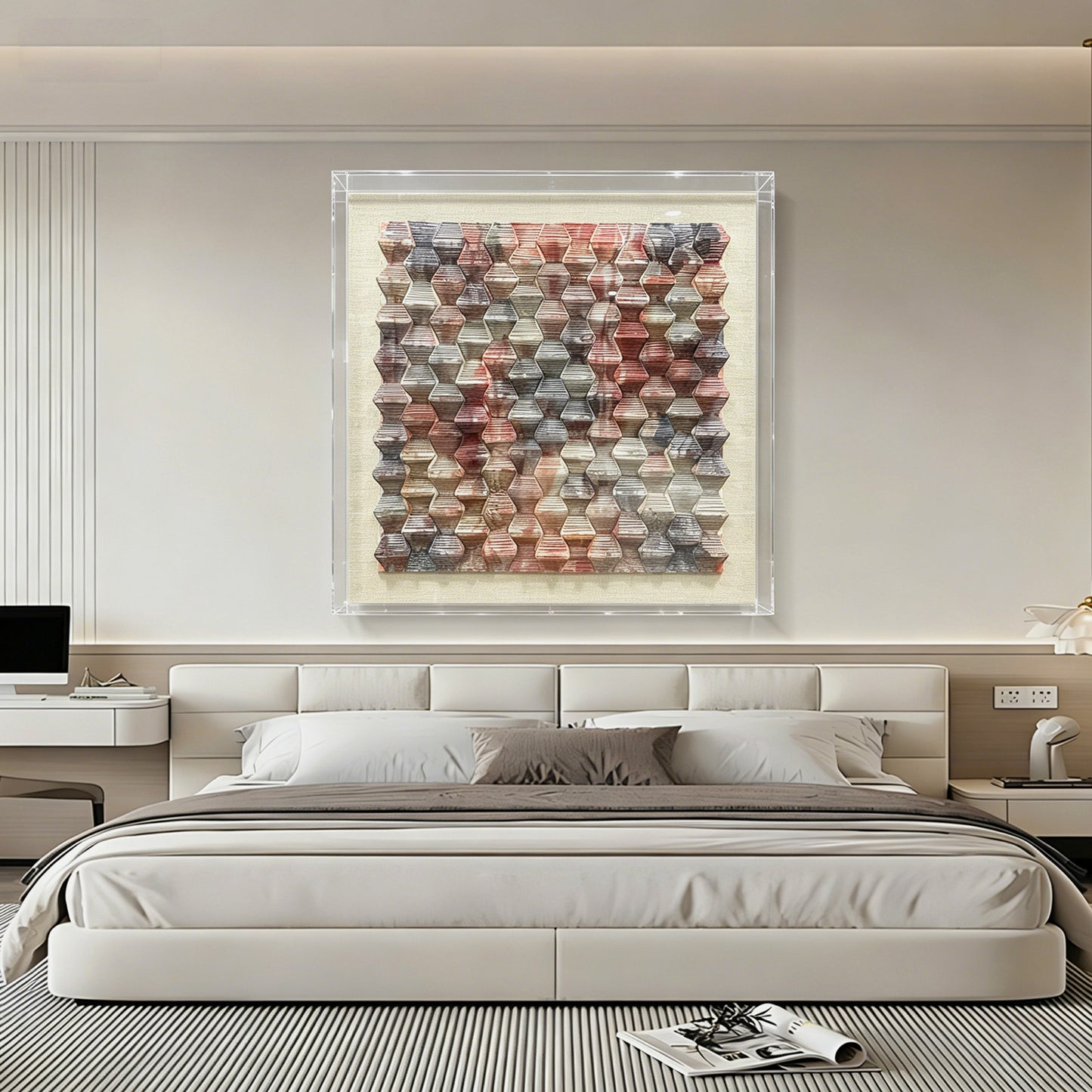 Handmade Cardstock uv molding Wall Art - Large Sculpture