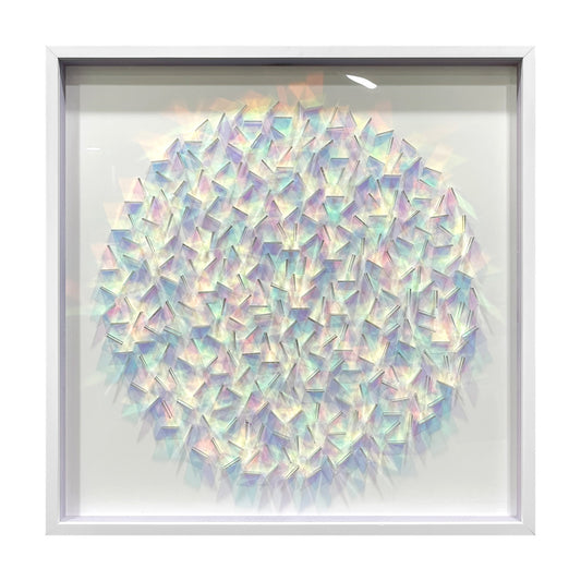 Iridescent Acrylic Shard Wall Art - 3D Holographic Sculpture