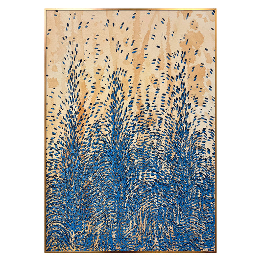 Textured Abstract Canvas Art Inspired by Natural Motion