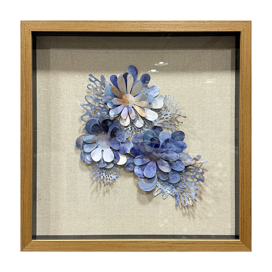 Aluminum Metal Flower Wall Art Hanging Sculpture