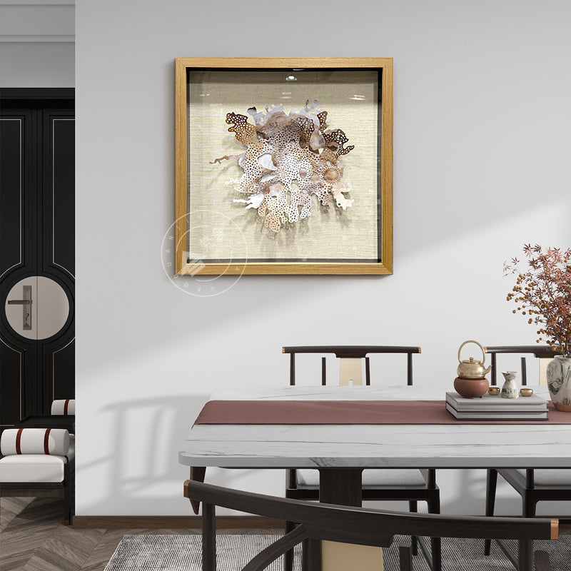 Aluminum Metal Flower Wall Art Hanging Sculpture