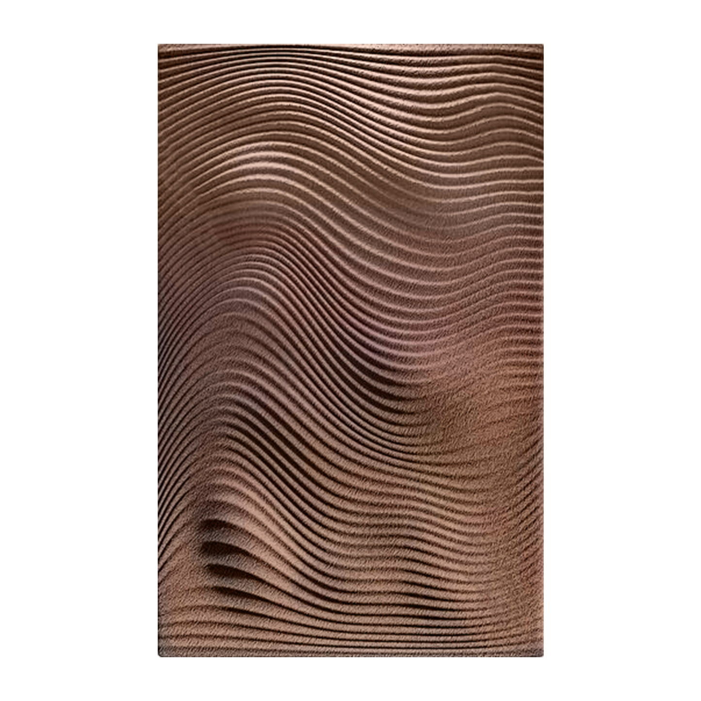 Deep Blue Wave Carved Wall Panel