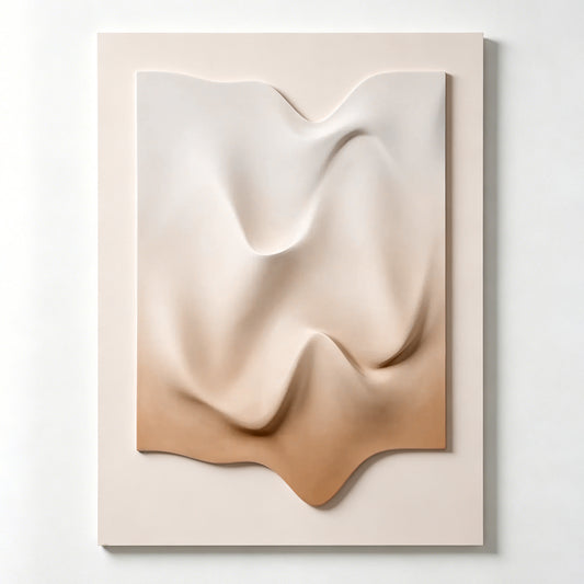 Ivory Rising Form Wall Relief