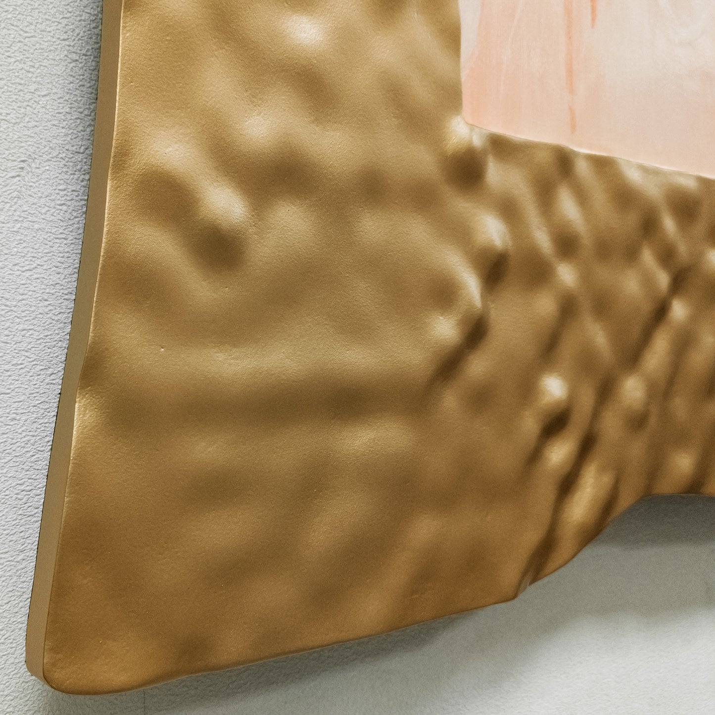 Gold Edge Organic Textured Wall Art