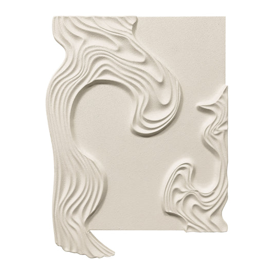 Ivory Contour Organic Wall Relief