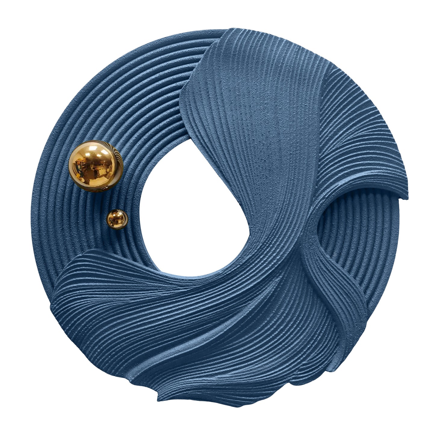Rose Ribbon Orbit Wall Sculpture