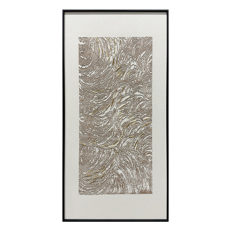 Luxury Heavy Impasto Wave Dimensional Wall Art