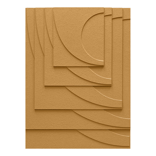 Terracotta Geometry Carved Wall Panel