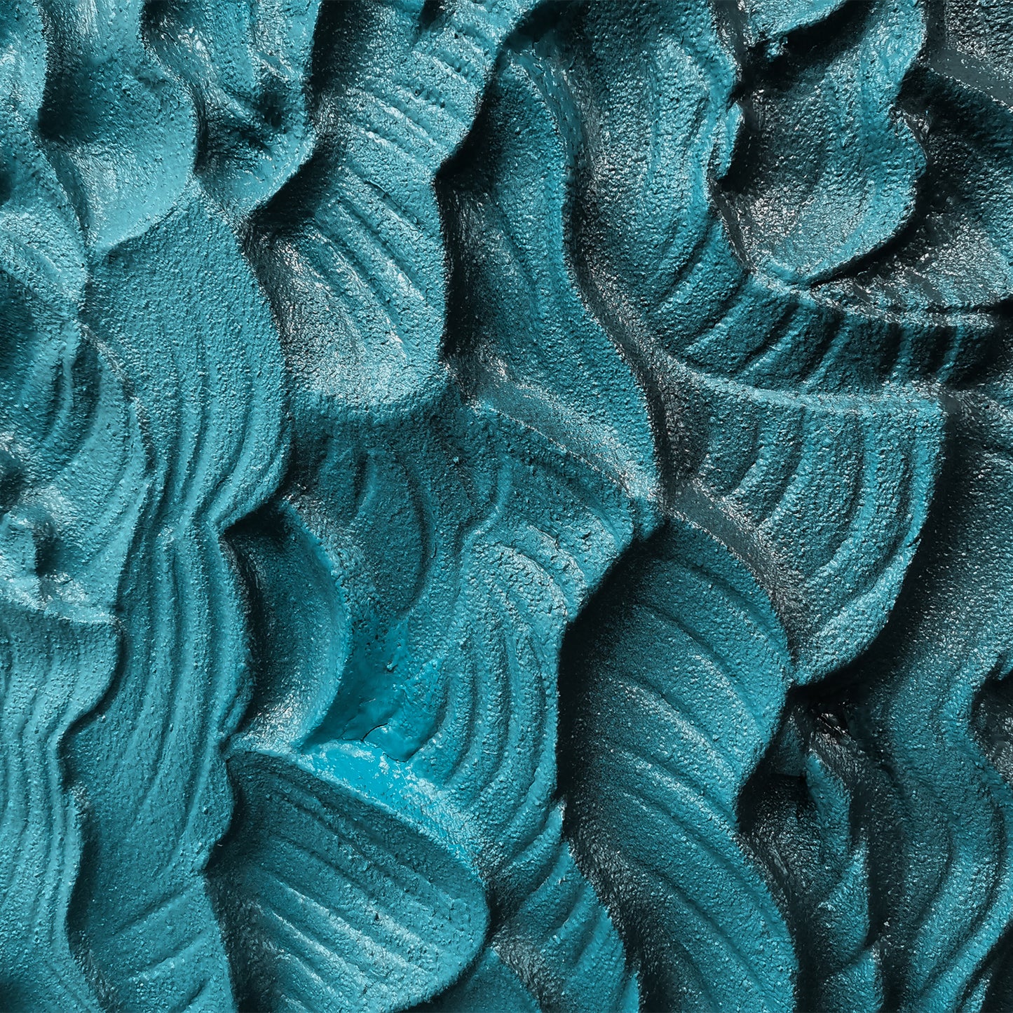 Deep Teal Rain Textured Wall Panel
