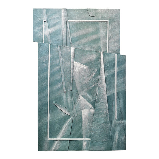 Blue Glass Layered Acrylic Wall Art