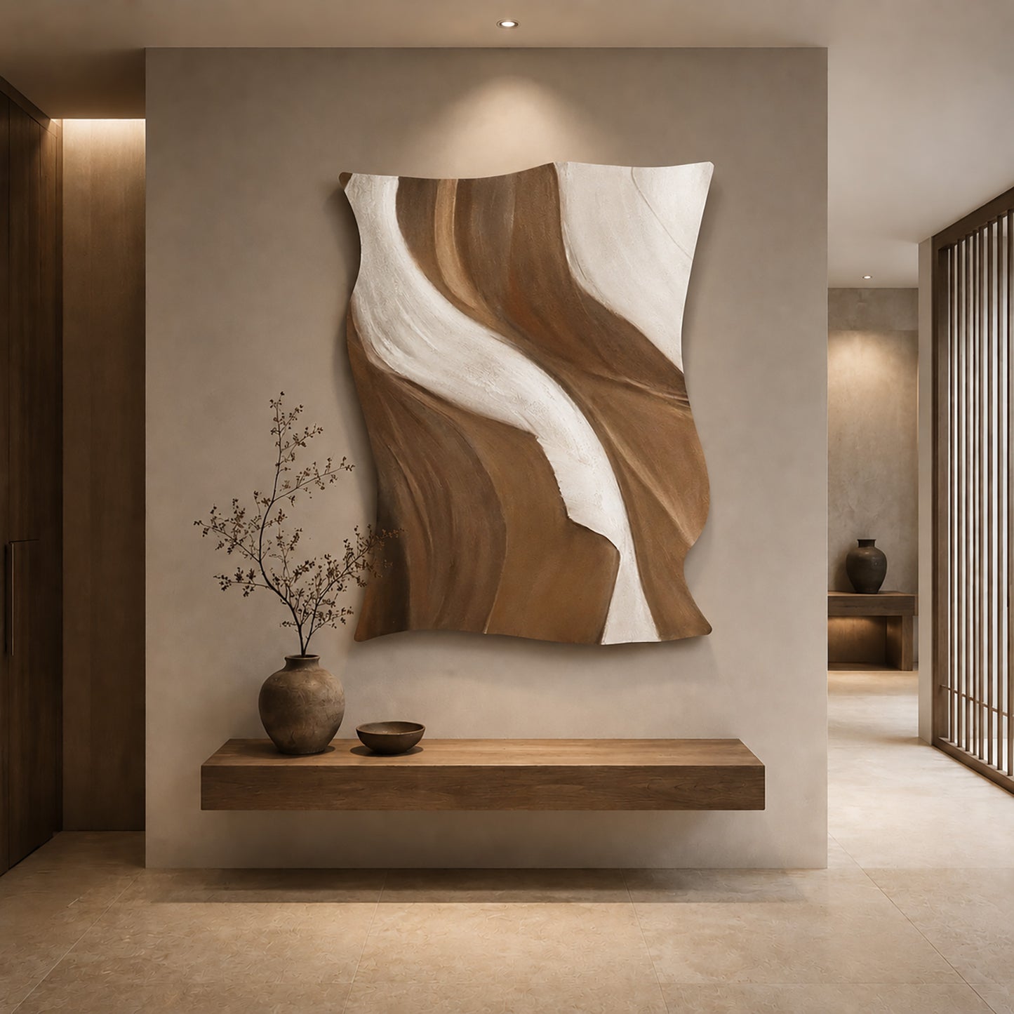 Earthflow Layered Sandstone Wall Art
