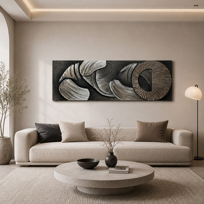 Bronze Spiral Sandstone Panorama Relief
