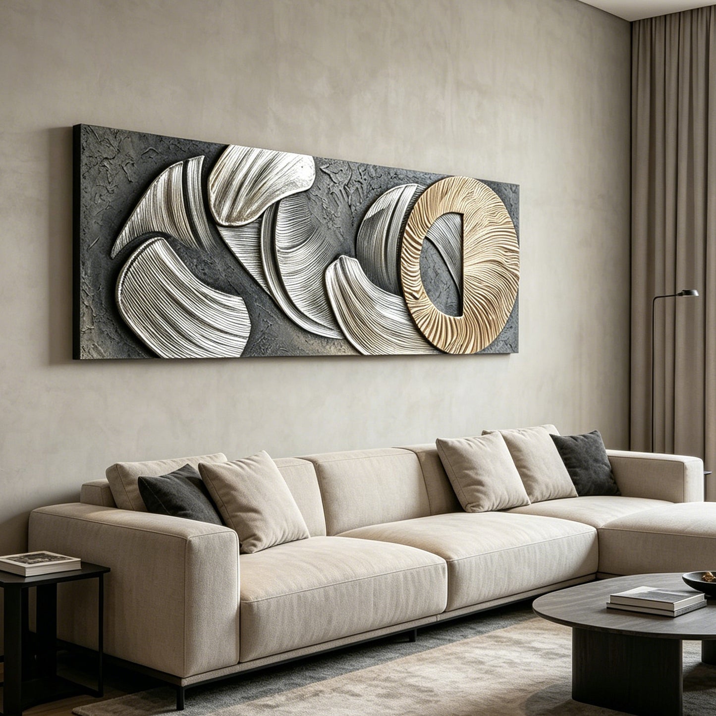 Bronze Spiral Sandstone Panorama Relief