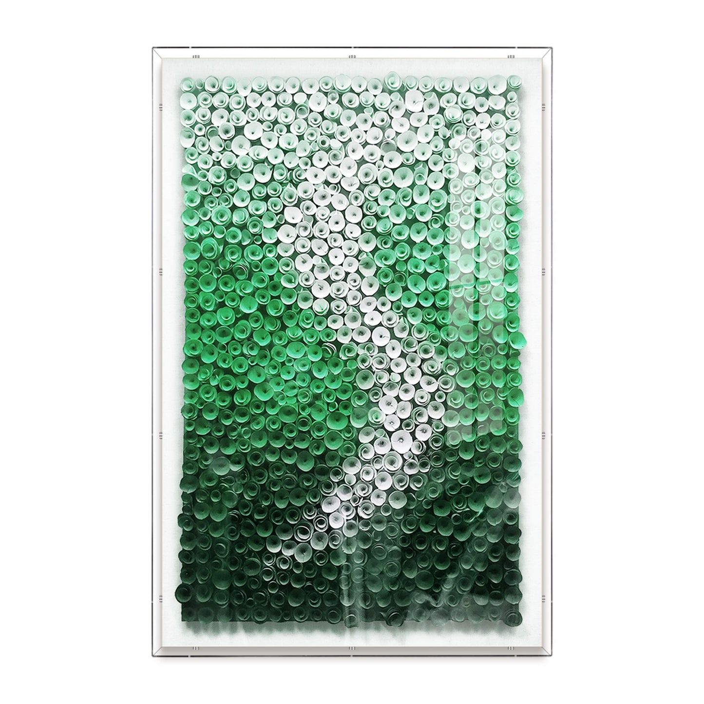 Amber Drift Paper Art Shadow Box