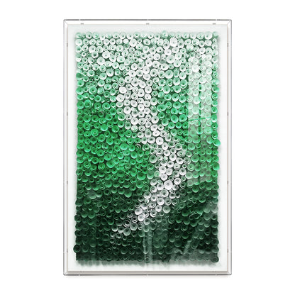 Amber Drift Paper Art Shadow Box
