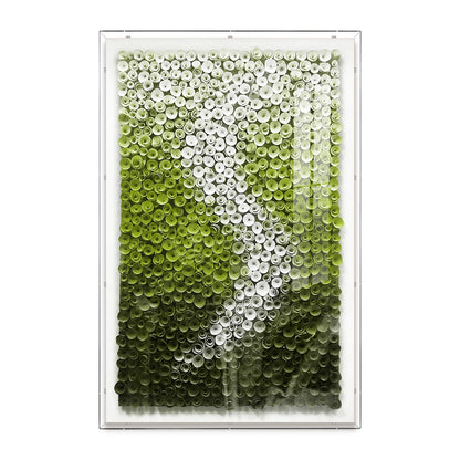 Amber Drift Paper Art Shadow Box