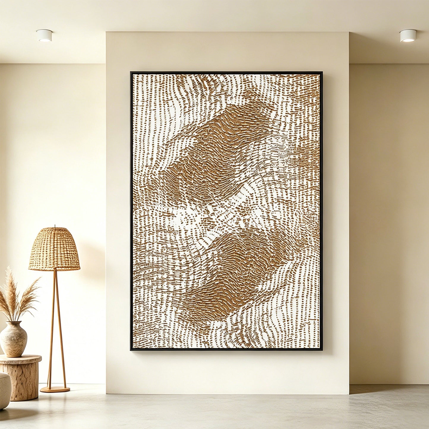 White Horse Textured Wall Portrait