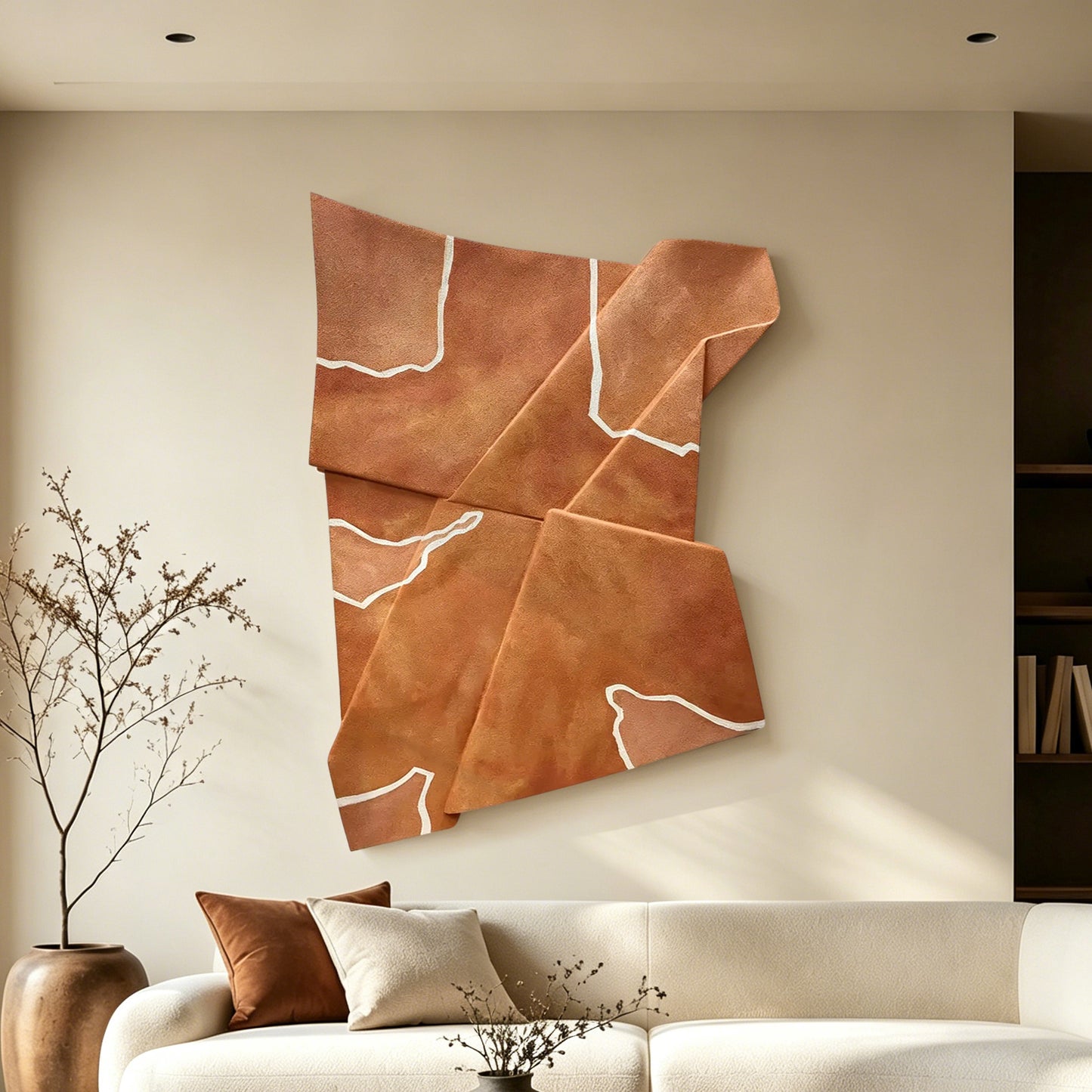 Terracotta Fragment Sandstone Wall Art