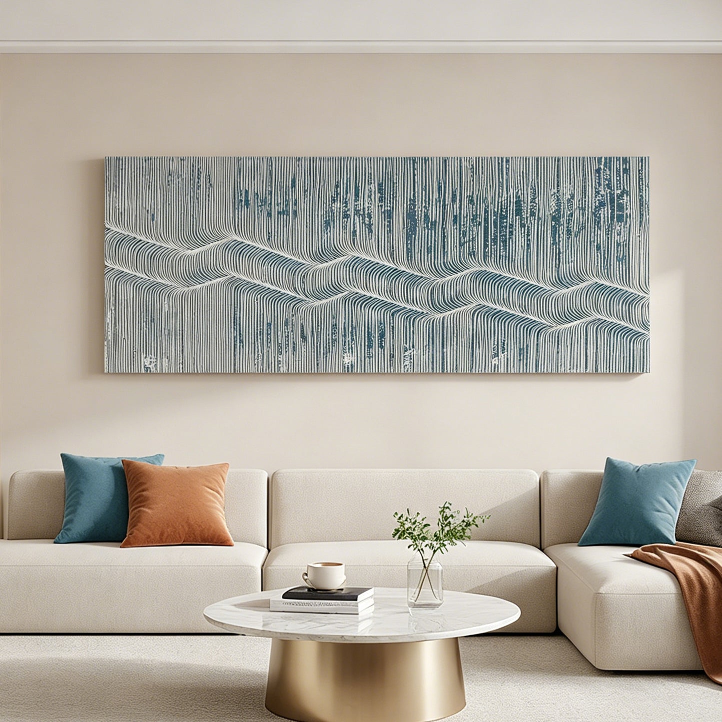 Silver Horizon Textured Wall Panel