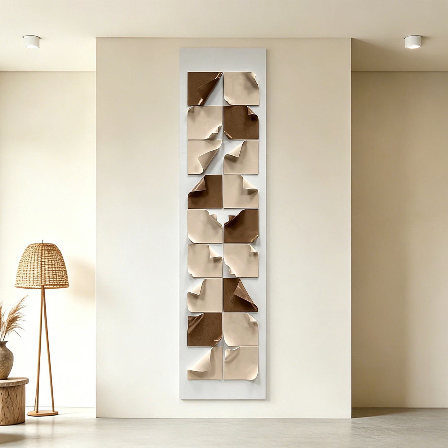 Ivory Fold Paper Shadow Box