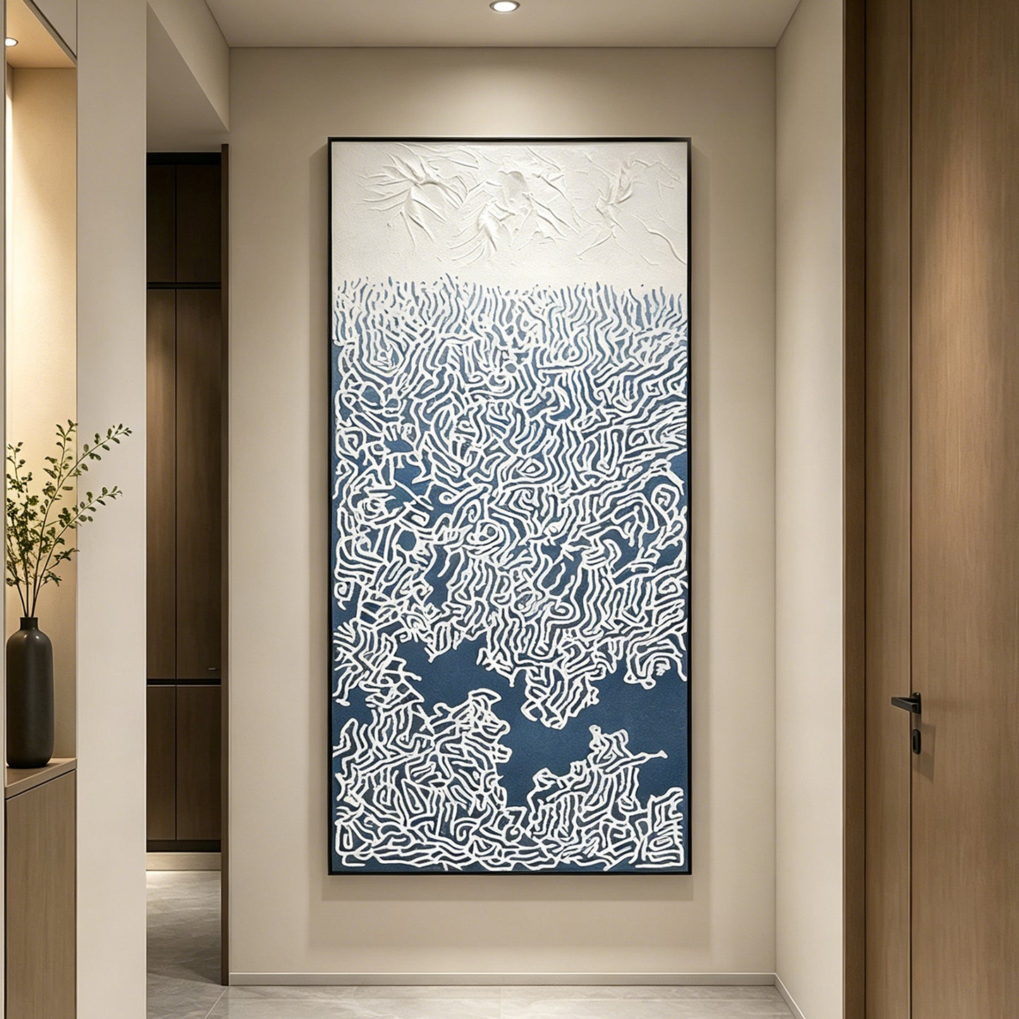 Cascading Coast Textured Wall Art