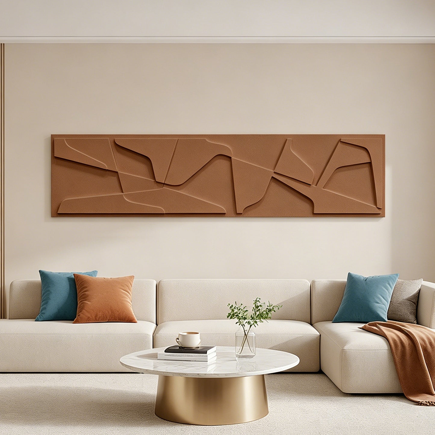 Terracotta Linear Carved Wall Panel