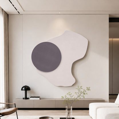 Mustard Ivory Layered Circle Wall Art