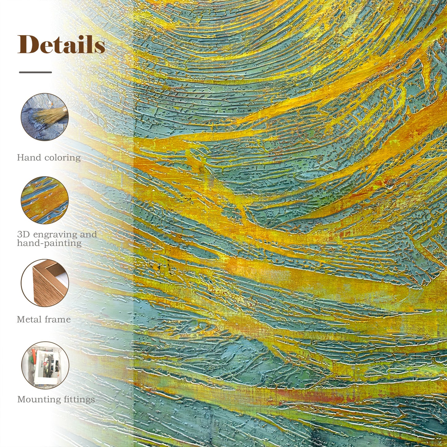 Modern Handmade Wall Art with Layered Texture Design