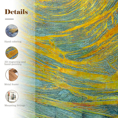 Modern Handmade Wall Art with Layered Texture Design