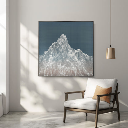 Silver Mountain Peak Wall Relief