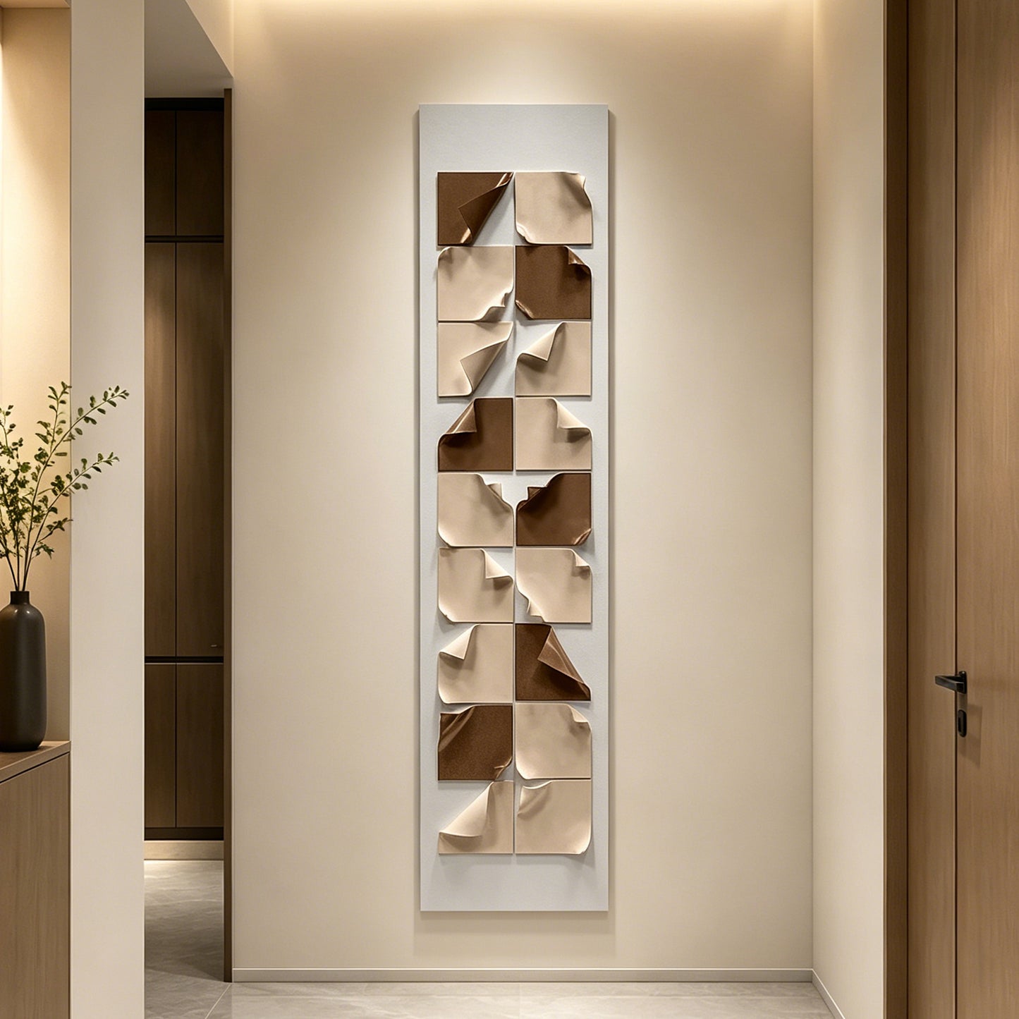 Ivory Fold Paper Shadow Box