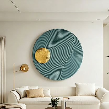 Forest Line Round Wall Art