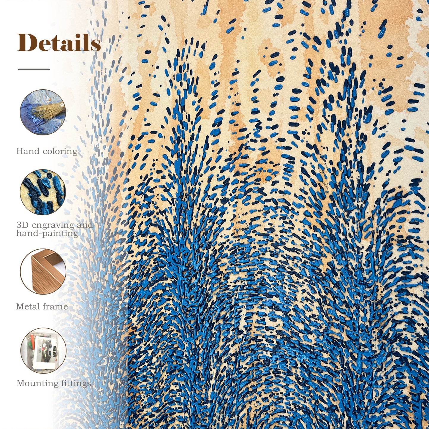 Textured Abstract Canvas Art Inspired by Natural Motion