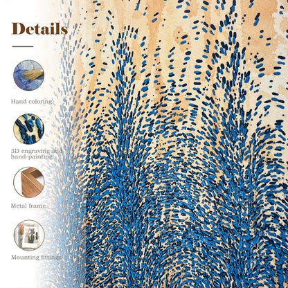Textured Abstract Canvas Art Inspired by Natural Motion