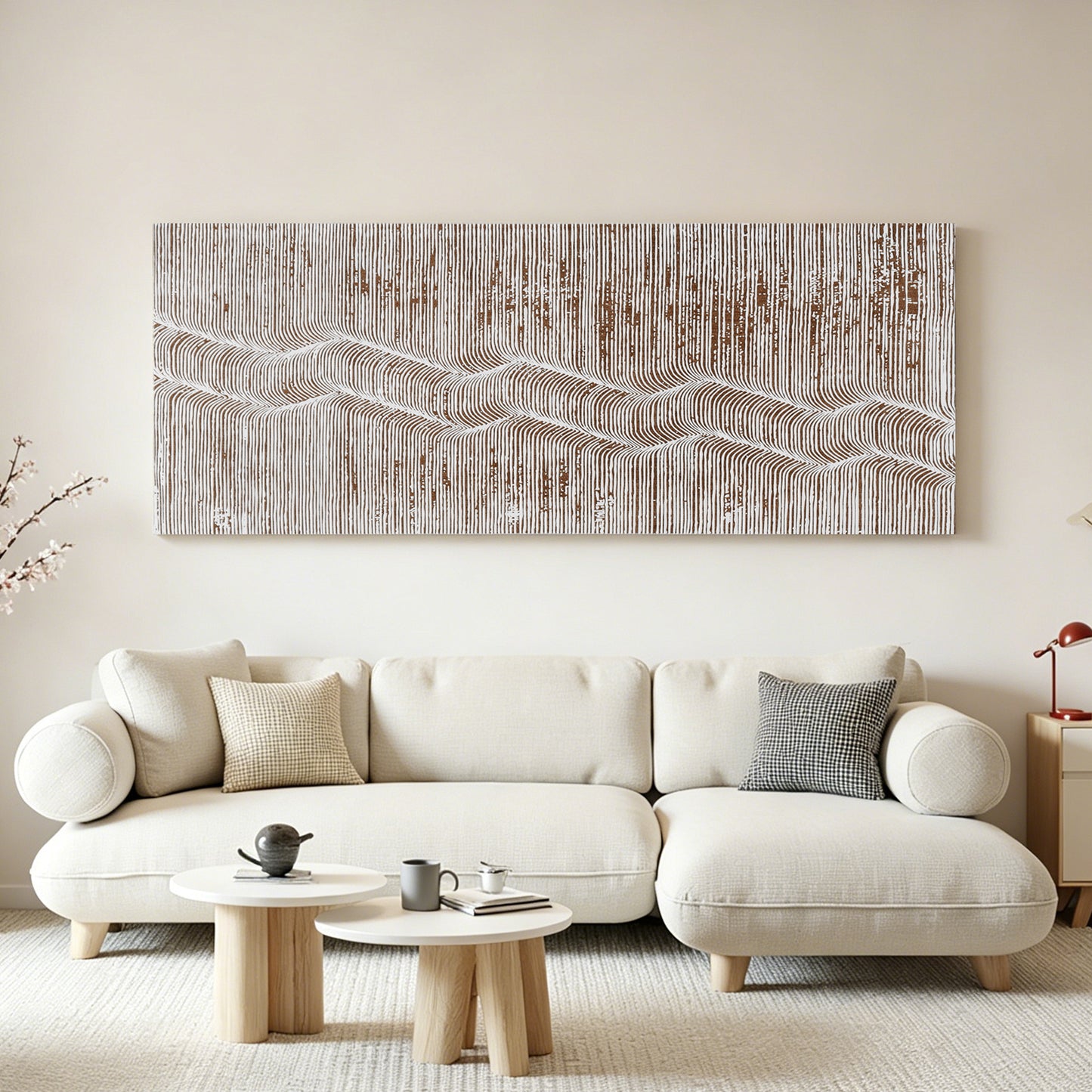 Silver Horizon Textured Wall Panel