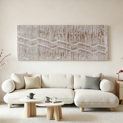 Silver Horizon Textured Wall Panel