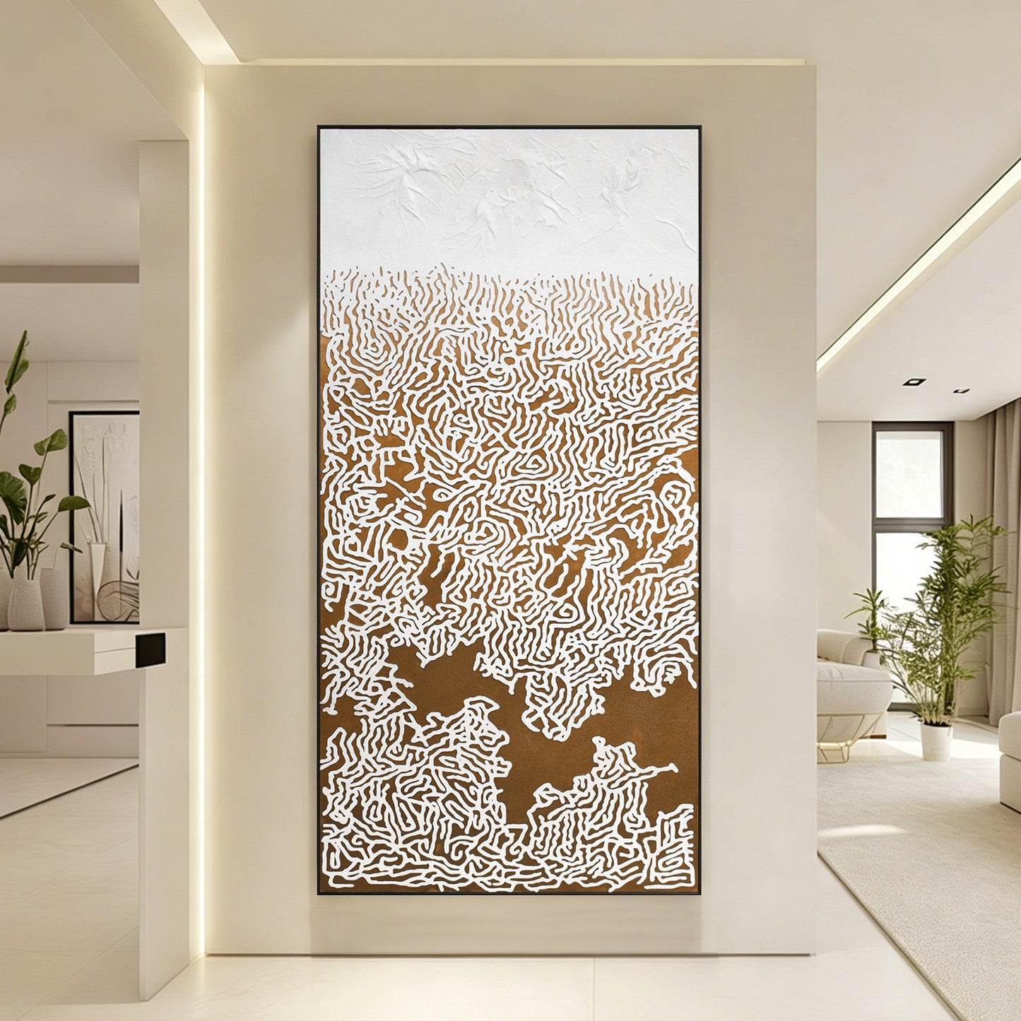 Cascading Coast Textured Wall Art