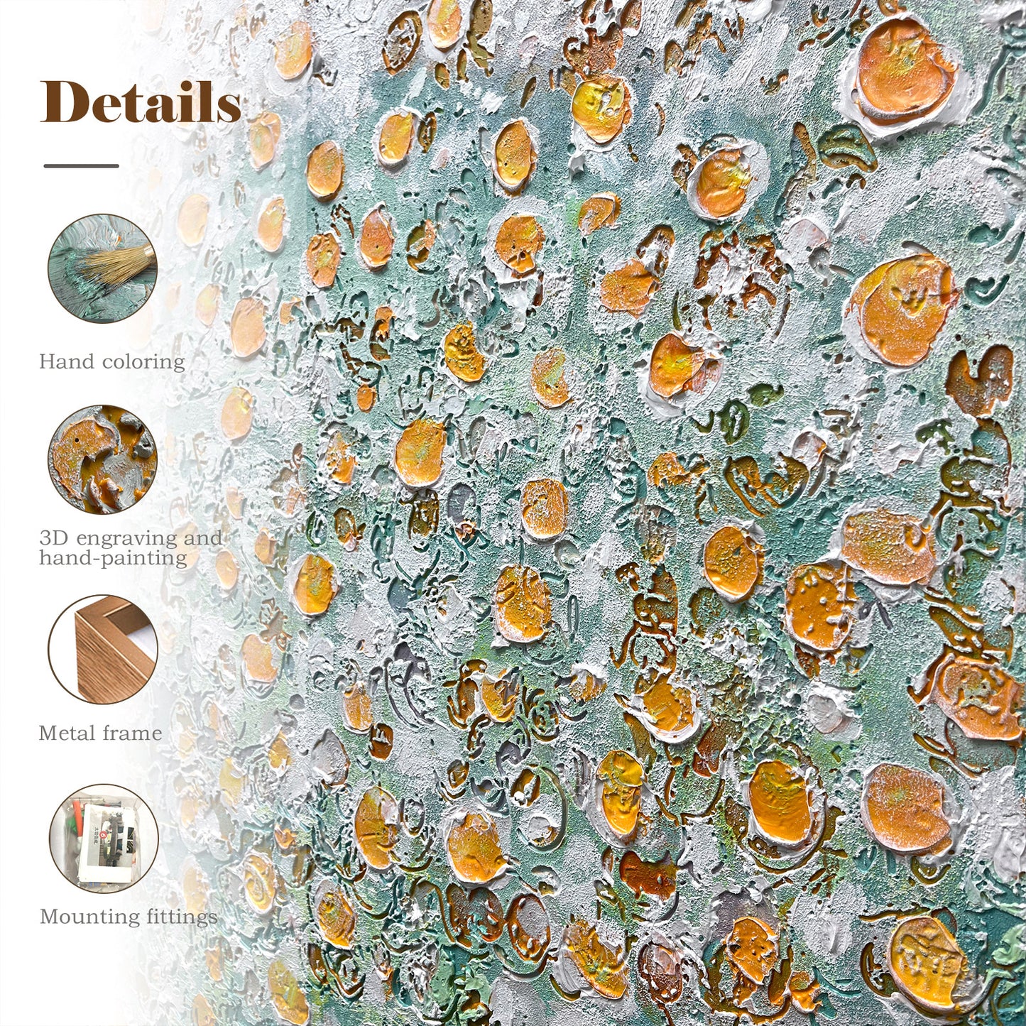 Luxury Modern Wall Art with Textured Surface and Soft Tones