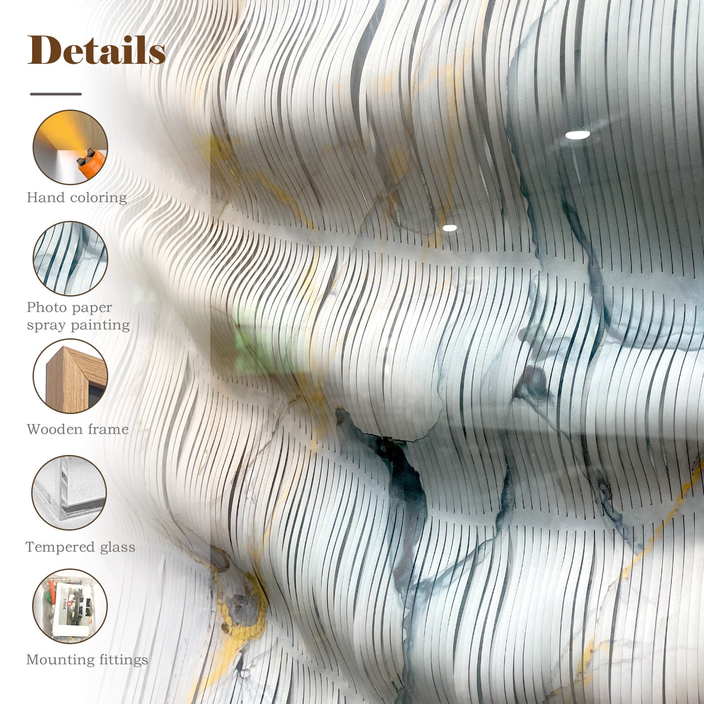 Handcrafted 3D paper art wall decor, featuring modern three-dimensional design and exquisite artistic texture.