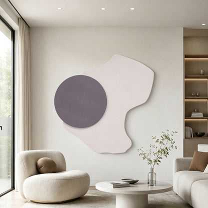 Mustard Ivory Layered Circle Wall Art