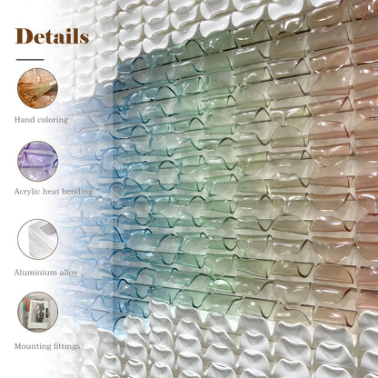 High-End Hot-Bent Acrylic Wall Art - 3D Sculpture