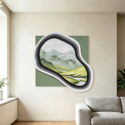 Mountain View Organic Mirror Art