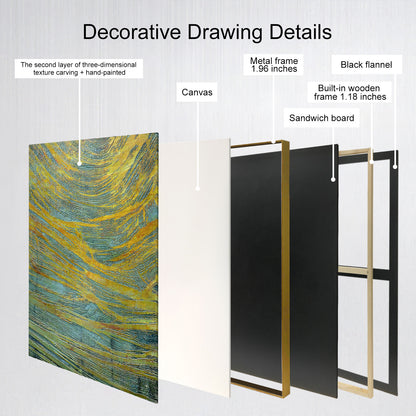 Modern Handmade Wall Art with Layered Texture Design