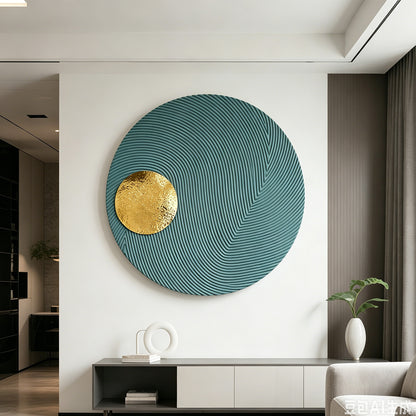Forest Line Round Wall Art