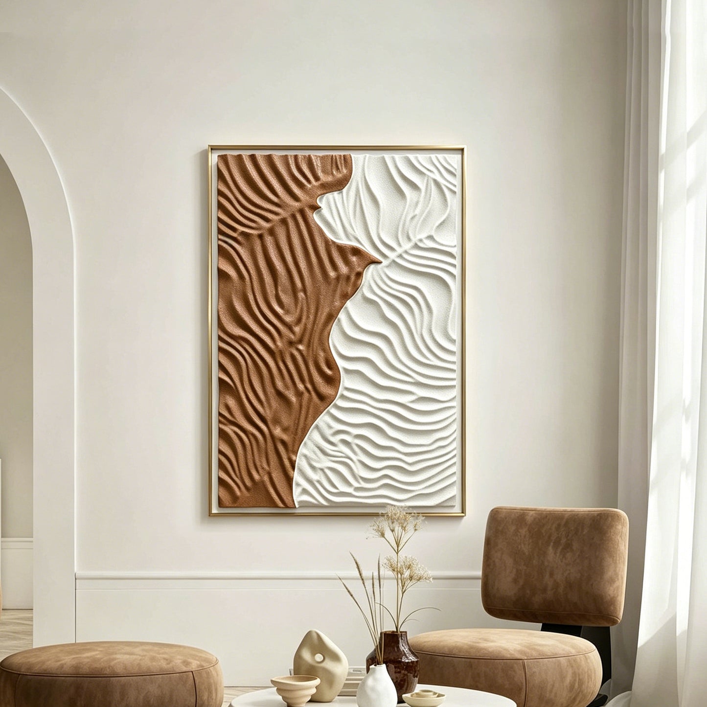 Terracotta Ivory Twin Current Art